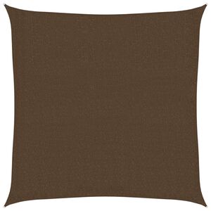vidaXL Sunshade Sail 160 g/m&sup2; Brown 2.5x2.5 m HDPE