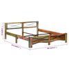 vidaXL Bed Frame without Mattress Solid Reclaimed Wood 180x200 cm Super King