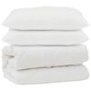 vidaXL Duvet with Pillow 3 pcs White Microfibre