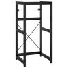 vidaXL Bathroom Washbasin Frame | Black | Powder-coated iron | 83 cm high