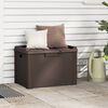 vidaXL Garden Storage Box Brown 125 L PP