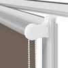 vidaXL Roller Blind Blackout Coffee 120x130 cm Fabric Width 116.6 cm Polyester