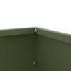 vidaXL Lawn Edging 6 pcs Olive Green 60 x 60 x 13 cm Steel
