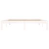 vidaXL Bed Frame without Mattress White Solid Wood 150x200cm King Size