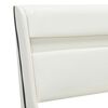 vidaXL Bed Frame with LED without Mattress White Faux Leather 150x200cm