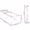 vidaXL Folding Camping Bed Folding Grey 210 x 80 x 46 cm Oxford fabric