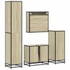 vidaXL 4&nbsp;Piece Bathroom Furniture Set&nbsp;Sonoma Oak Engineered Wood