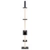 vidaXL Floor to Ceiling Cat Tree Dark Grey 250.5-276.5 cm