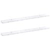 vidaXL Wall Shelf 2 pcs White Marble 100 x 9 x 3 cm Engineered Wood