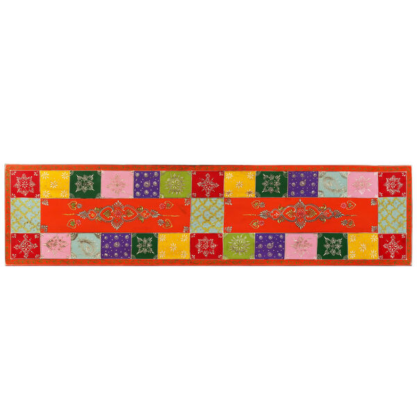 vidaXL TV Cabinet Solid Mango Wood Hand Painted