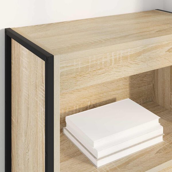 vidaXL Book Cabinet Sonoma 60 x 30 x 155 cm Engineered Wood