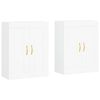 vidaXL Wall Mounted Cabinets 2 pcs White Engineered Wood