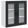 vidaXL Dishwasher Panel Kalmar Black 80 x 31 x 80 cm Engineered Wood