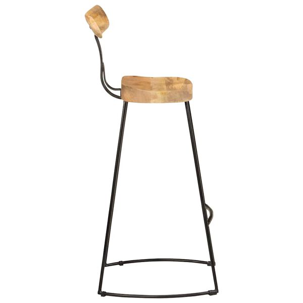 vidaXL Bar Stools 2 pcs 49x43x103 cm Solid Wood Mango