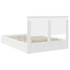 vidaXL Storage Bed with Headboard White 150 x 200 cm Engineered Wood