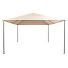 vidaXL Gazebo Pavilion Tent Canopy 4x4 m Steel Beige