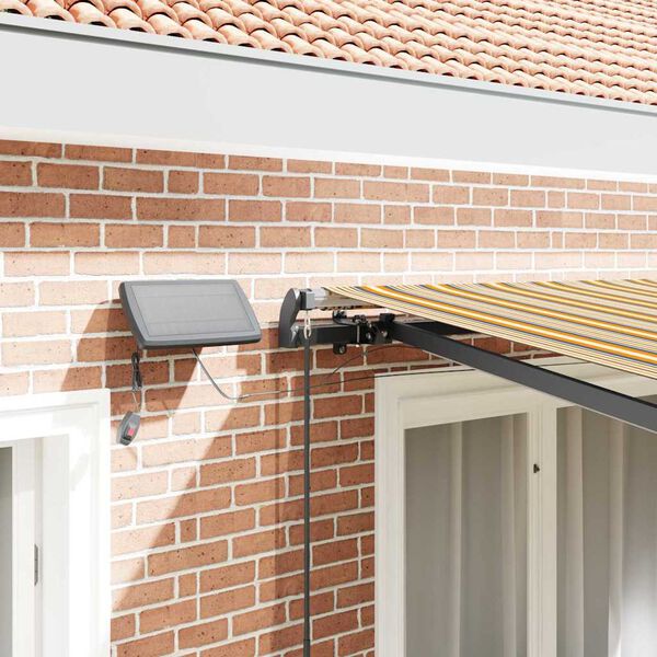 vidaXL Retractable Awning Manual Multicolour 300 x 250 cm Fabric