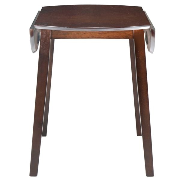 vidaXL Drop-leaf Dining Table Round MDF Brown