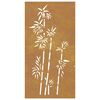 vidaXL Garden Wall Decoration 105x55 cm Corten Steel Bamboo Design