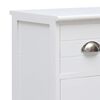 vidaXL Sideboard with 10 Drawers White 113x30x79 cm Wood