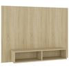 vidaXL Wall TV Cabinet Sonoma Oak 120x23.5x90 cm Engineered Wood