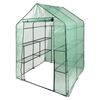 FLO Greenhouse with 8 Shelves 143x143x195 cm Green and Black