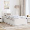vidaXL Bed Frame with Headboard White 100 x 200 cm Engineered Wood