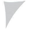 vidaXL Sun Shade Sail Light Grey and White 4 x 5 x 6.4 m