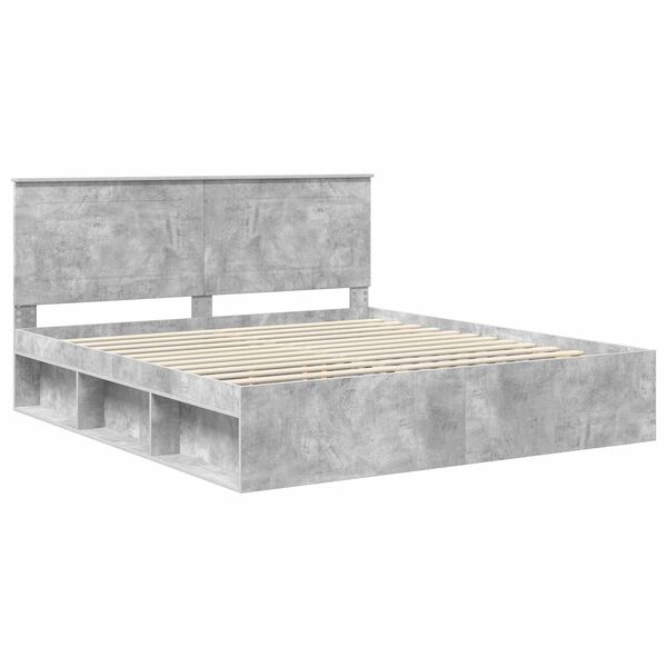 vidaXL Bed Frame with Headboard Concerte 200 x 200 cm Solid Pine Wood