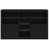 vidaXL Sideboard with LED Lights Black 162x37x100 cm