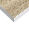 vidaXL Floating Wall Shelves 4 pcs Oak and White 40x23x3.8 cm MDF