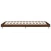 vidaXL Bed Frame without Mattress Brown Oak 75x190 cm Small Single Engineered Wood