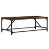 vidaXL Coffee Table Smoked Oak 100x50x35 cm Engineered Wood