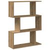 vidaXL Room Divider Bookcase 3-Tier Artisan Oak 70x24x97 cm Engineered Wood