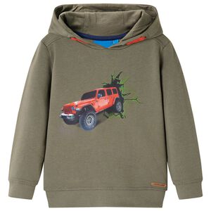 vidaXL Kids' Hooded Sweatshirt Khaki 104