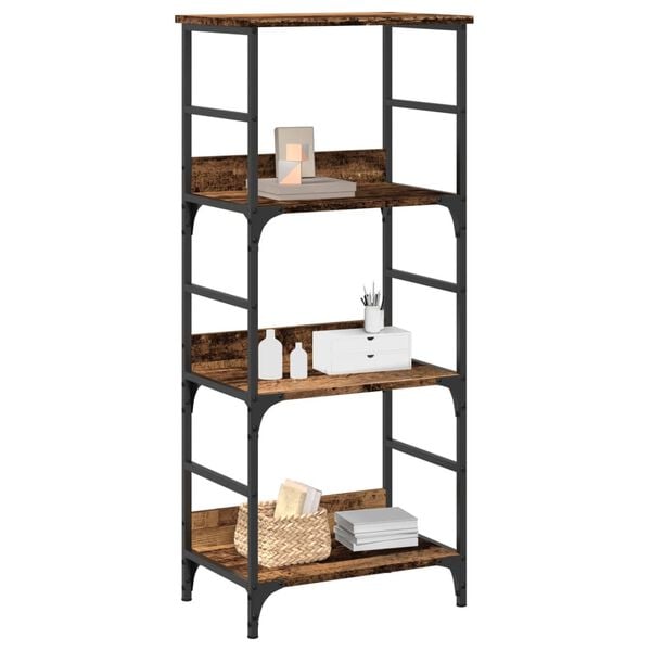 vidaXL Book Cabinet Old Wood 50x33x117.5 cm Engineered Wood