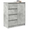 vidaXL Sideboard with Drawers Concrete Grey 71x35x84 cm Engineered Wood