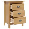 vidaXL Bedside Cabinet with Drawer Hill Honey Brown 46 x 35 x 65 cm