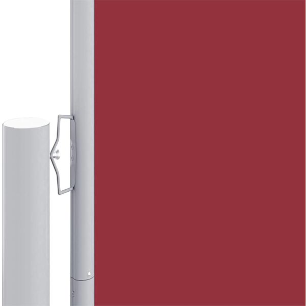 vidaXL Retractable Side Awning Red 117x1200 cm