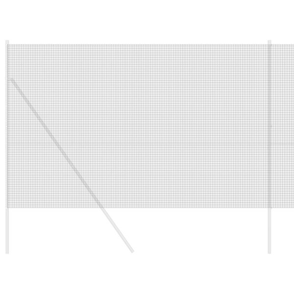 vidaXL Welded Wire Fence Grey 1.6 x 10 m Steel