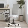 vidaXL Office Chair Height Adjustable White Mesh Fabric