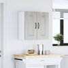 vidaXL Kitchen Wall Cabinet Kalmar Grey Sonoma Engineered Wood