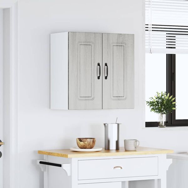 vidaXL Kitchen Wall Cabinet Kalmar Grey Sonoma Engineered Wood