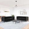 vidaXL Sofa Set Black Velvet