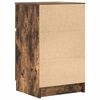 vidaXL Bedside Cabinet Smoked Oak 39x35x65 cm Engineered Wood