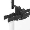 vidaXL Sliding Door Hardware Kit 213,5 cm Steel Black