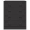 vidaXL Sideboard Black 67x39x83 cm Steel