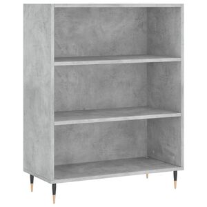 vidaXL Bookcase Concrete Grey 69,5x32,5x90 cm Engineered Wood