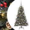 vidaXL Artificial Christmas Tree with 150 LEDs with Stand Green 150 cm