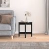 vidaXL Coffee Table Black &Oslash; 42.5x45 cm Solid Wood Pine